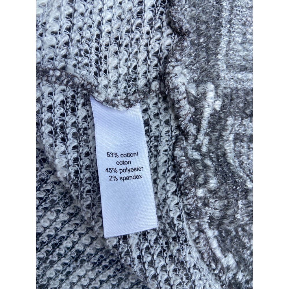 Maurices Womens Grey White Geometric Tribal Open Front Cardigan Sweater Small - Picture 4 of 6
